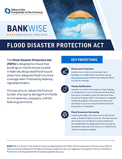 Flood Disaster Protection Act fact sheet