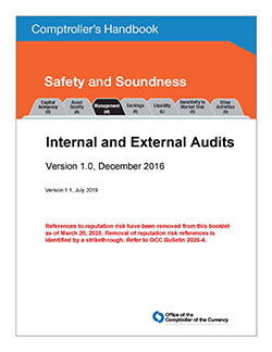 Comptroller's Handbook: Internal and External Audits Cover Image