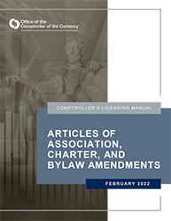 Licensing Manual - Articles of Association, Charter, and Bylaw Amendments Cover Image