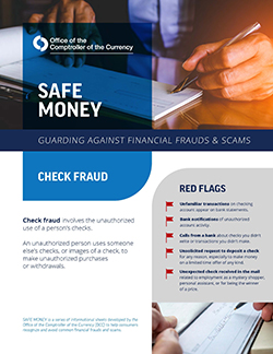 Check Fraud fact sheet