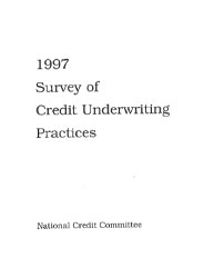 Survey of Credit Underwriting Practices 1997 Cover Image